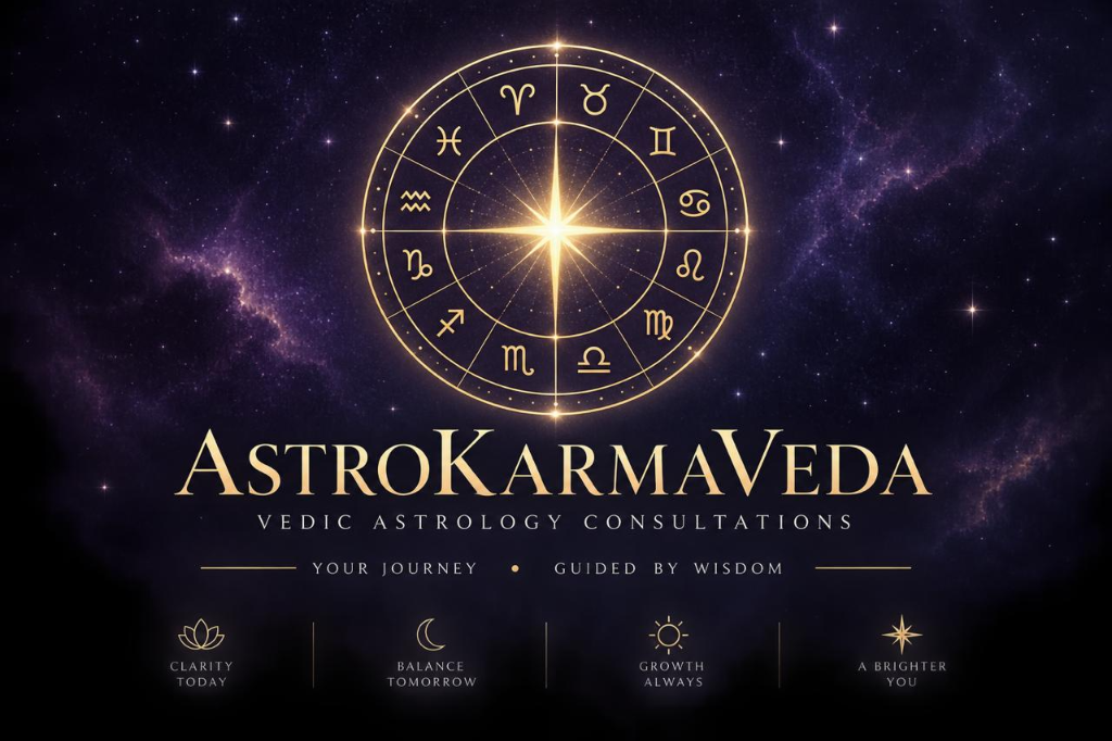 AstroKarmaVeda Vedic Astrology Consultations Emblem